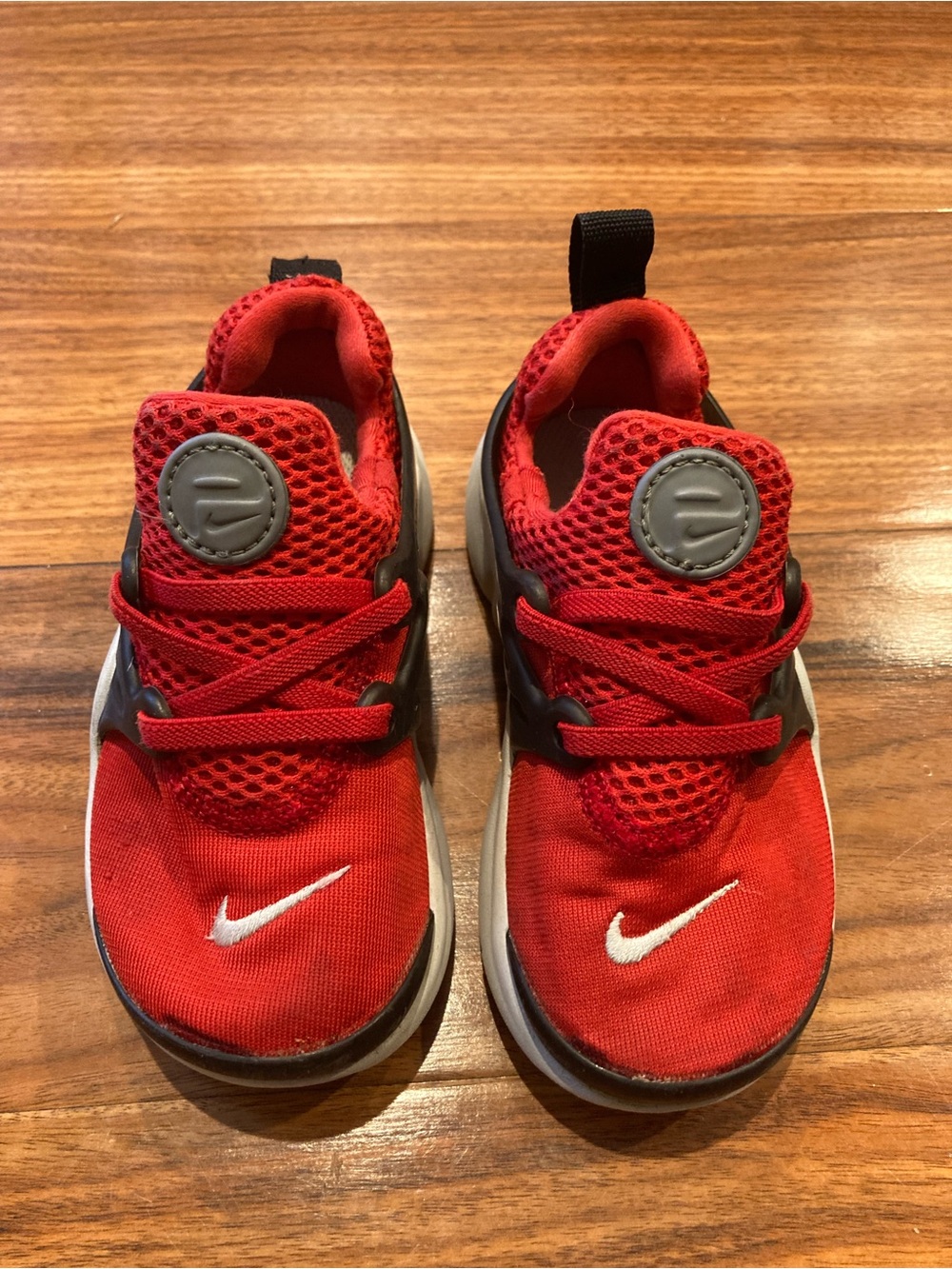 Nike Little Presto (TD) Toddler's Shoes Size 9C University Red Black 844767-600